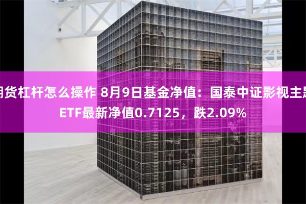 期货杠杆怎么操作 8月9日基金净值：国泰中证影视主题ETF最新净值0.7125，跌2.09%