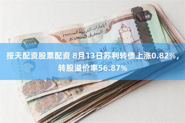 按天配资股票配资 8月13日苏利转债上涨0.82%，转股溢价率56.87%