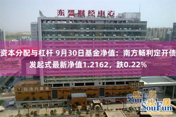 资本分配与杠杆 9月30日基金净值：南方畅利定开债发起式最新净值1.2162，跌0.22%