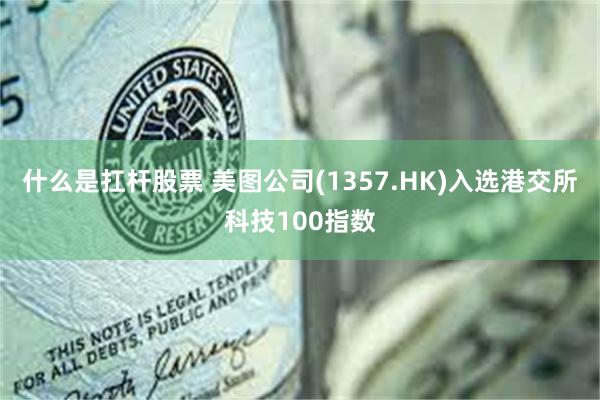 什么是扛杆股票 美图公司(1357.HK)入选港交所科技100指数
